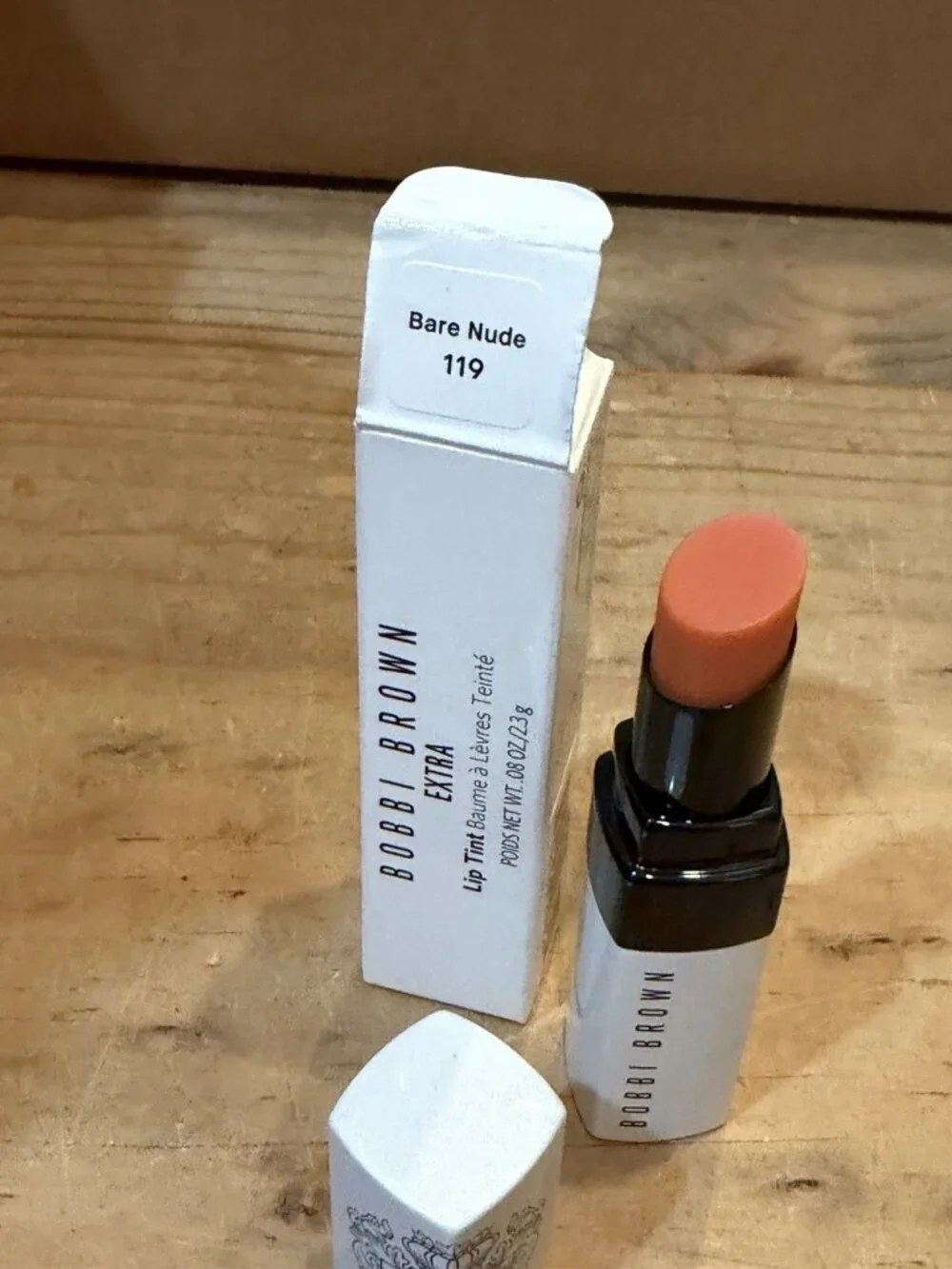 #119 Bare Nude, Bobbi Brown Extra Lip Tint, Full Size 0.08oz/2.3g, New W/ Box